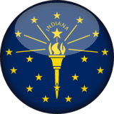Indiana (USA) flag