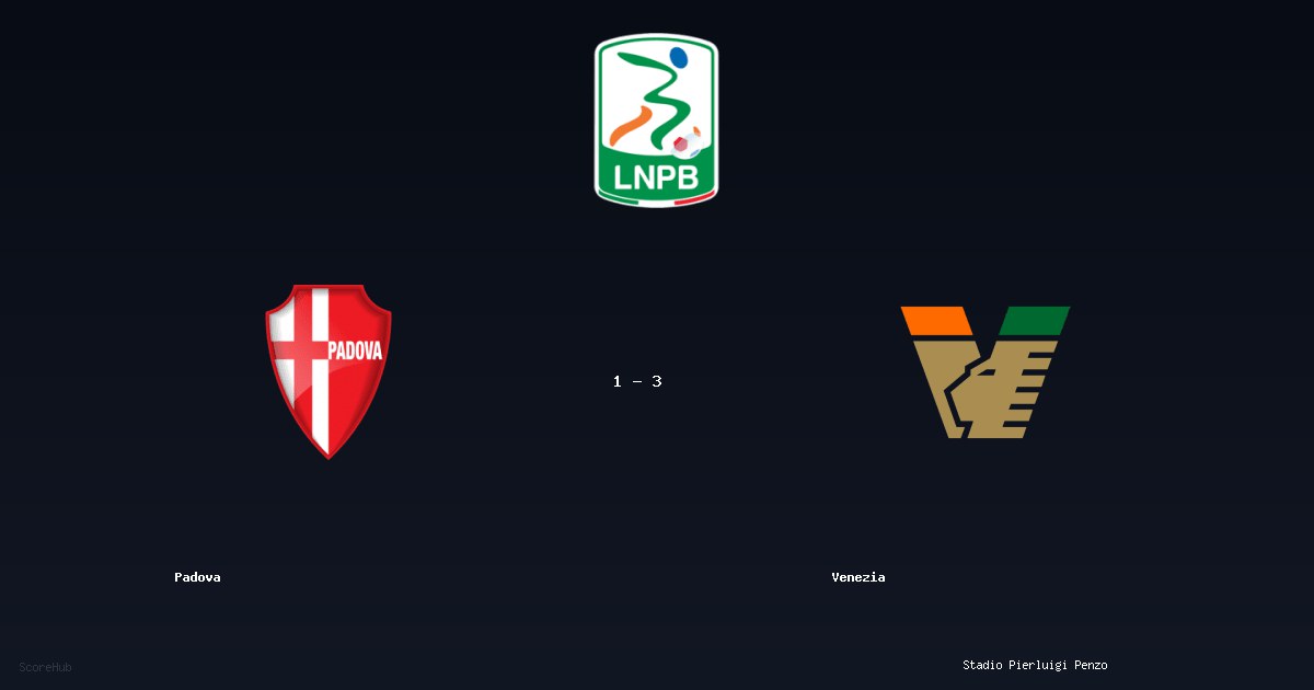 Padova 1-3 Venezia — Serie B match highlights at Stadio Pierluigi Penzo | Ref: Valerio Crezzini