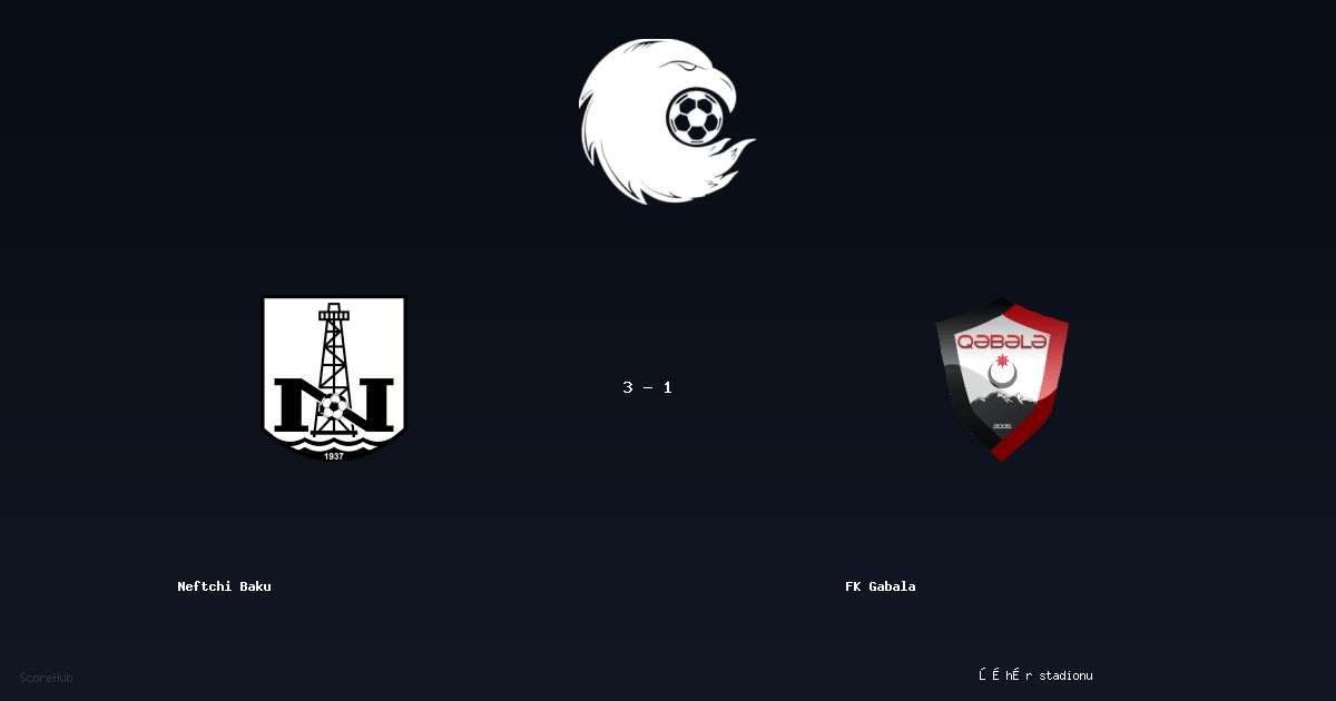 Neftchi Baku 3-1 FK Gabala — Premier League match highlights at Şəhər stadionu | Ref: Elçin Məsiyev