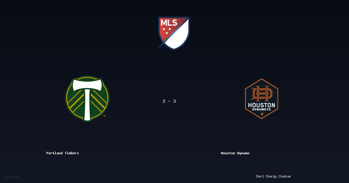Portland Timbers 2-3 Houston Dynamo — MLS match highlights at Shell Energy Stadium | Ref: Rubiel Vazquez