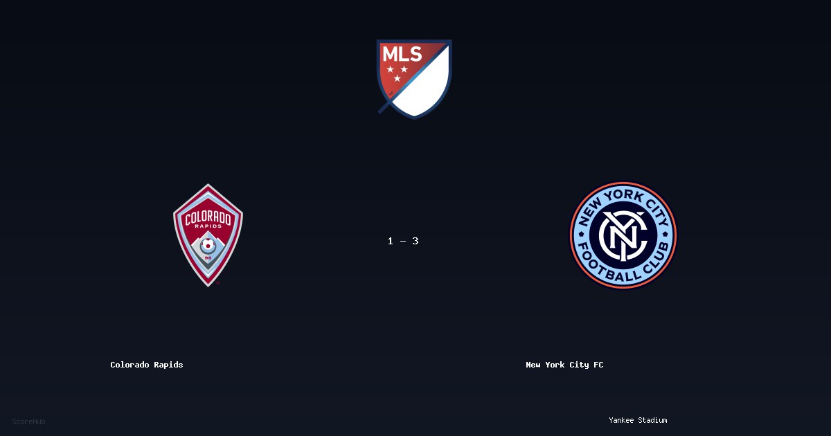 Colorado Rapids 1-3 New York City FC — MLS match highlights at Yankee Stadium | Ref: Brandon Stevis
